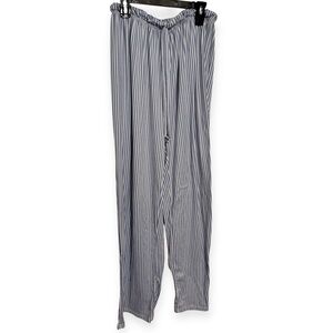 Striped Blue and White Pajama Pants